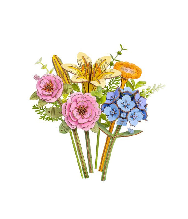 ROETWM52 Rowood Misty Pink Bouquet 3D Wooden Puzzle