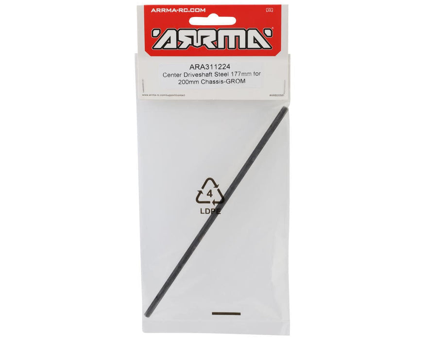 ARA311224 Center Driveshaft Steel 177mm for 200mm Chassis - GROM