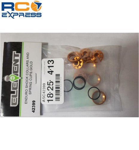 ASC42399 Team Associated Enduro Shock Collars And Spring Cups, Gold