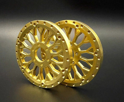 SEHREEFS238 Reefs Brass 2.2 "SHIELD" Wheel Face (2)