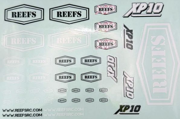 SEHREEFS239 REEFS Clear Sticker Sheet 8.5 x 5.75"