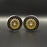 SEHREEFS240 Reefs 1.9 Gold "SHIELD" Aluminum Beadlock Wheels W/Hubs (2)
