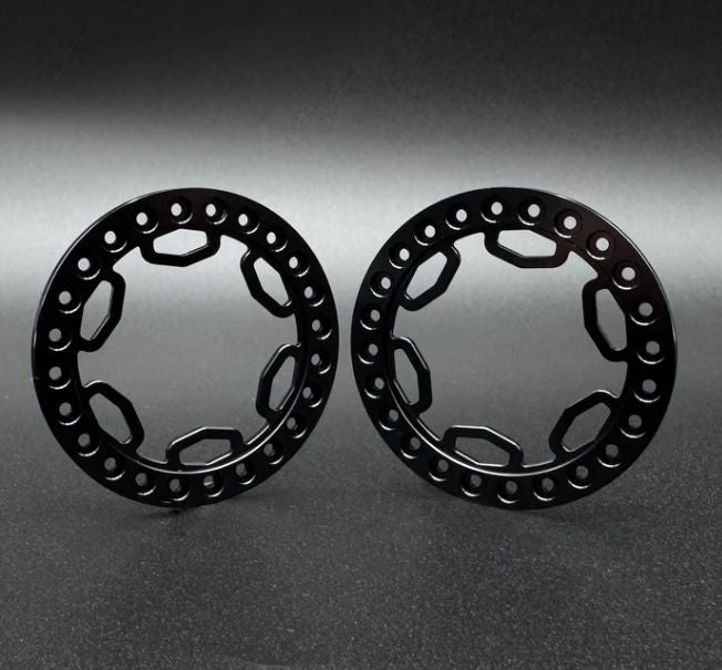 SEHREEFS257 Reefs 1.9 "SHIELD" Beadlock Ring (Black) (2)