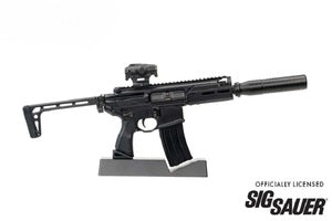 GOAMCX-BLACK 1/3 Scale Die Cast SIG MCX Model Rifle, Black