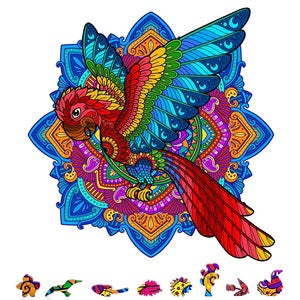 ZCPP200 Parrot Wooden Puzzle, 200 pcs
