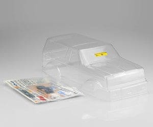 JCO0466 1989 Ford Bronco Monster Truck Clear Body, Fits 7" Width & 10.5" Wheelbase