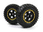 BZN540266 Smyter Desert Wheels/Tires Assembled (Yellow/2pcs)