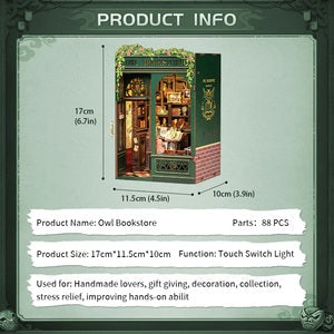 CUBSD02B Owl Bookstore Book Nook