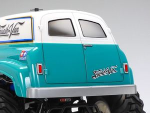 TAM47497 RC Squash Van, GF-02 Green/White Painted Body