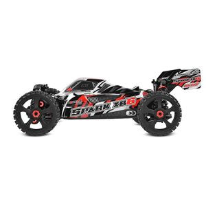 COR00485-R Spark XB6 1/8 6S Basher Buggy, ROLLER, Red