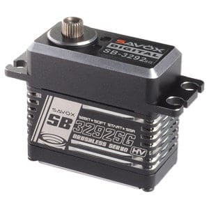 SAVSB3292SG-BE High Torque, High Voltage Brushless Servo, Black, 0.055sec/763.8oz@8.4V