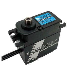 SAVSW1212SGP-BE Waterproof, High Torque, High Voltage Coreless Digital Servo, 0.13 sec / 722oz @ 8.4V -Black Edition