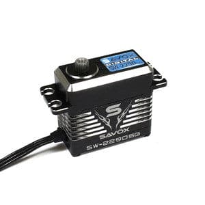 SAVSW2290SG-BE Waterproof Premium, High Voltage, Brushless, Digital Servo 0.11sec / 972.1oz @ 8.4v - Black Edition