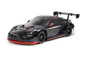 TAM47512 1/10 R/C Porsche 911 GT3 R (992), Black Painted Body, (TT-02)