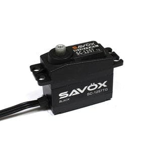 SAVSC1257TG-BE Black Edition, Standard Size Coreless Digital Servo, 0.07sec / 139oz @ 6V