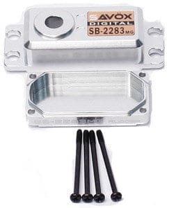 SAVSCSB2283MG  Top & Bottom Servo Case w/ 4 Screws, for SB2283MG