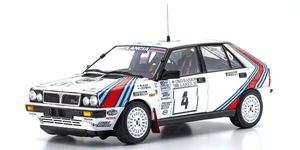 KYO08960B 1/18 Lancia Delta HF 4WD 1000 Lakes "Team Lancia" 1987 #4, Die Cast Model