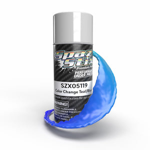 SZX05119 Color Change Aerosol Paint, Teal/Blue, 3.5oz Can