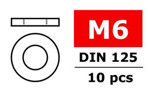 COR3201-60 Rondelle M6, Acier galvanisé, 10 pcs