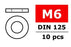 COR3201-60 Washer M6, Galvanized Steel, 10pcs