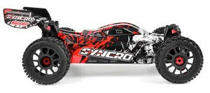 COR00289-R Syncro 2WD 1/8 3-4S Brushless Off Road Buggy, RTR, Red