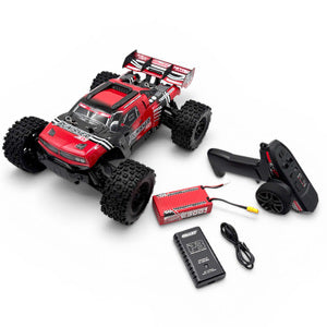 COR00231-R Punisher XD 4WD 2S Small Scale, RTR Monster Truck, Red