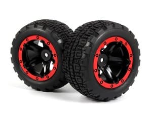 BZN540196 Slyder ST Wheels/Tires Assembled (Black/Red)