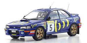 KYO08962B 1/18 Scale Subaru Impreza 1995 Monte Carlo #5 Model Diecast Car
