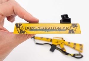 GOA16-TREAD GoatGuns M16A1 "Don’t Tread" Metal Diecast Kit - Black/Yellow
