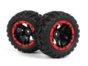 BZN540194 Slyder MT Wheels/Tires Assembled (Black/Red)