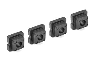 COR00180-736 Bushings Set - For 4mm Shock Tower - Through hole - 0 Deg - Composite - 4pcs