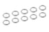 COR00100-066 Rondelle d'épaisseur en aluminium - ID 3mm - OD 4mm - 0,5mm - 10 pcs