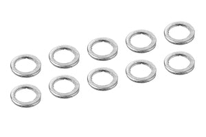 COR00100-066 Rondelle d'épaisseur en aluminium - ID 3mm - OD 4mm - 0,5mm - 10 pcs