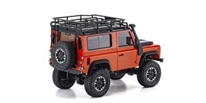 KYO32531MO MINI-Z 4x4 Series Ready Set Land Rover Defender 90 Adventure Phoenix Orange/Santorini Black