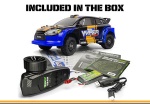 BZN540284 Vyper RX Turbo 1/16 4WD 2S Brushless Rally Car - Blue/Orange