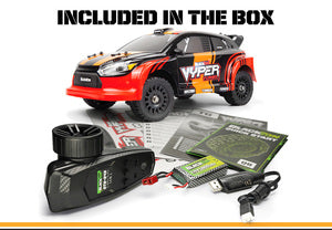 BZN540283 Vyper RX Turbo 1/16 4WD 2S Brushless Rally Car - Red/Orange