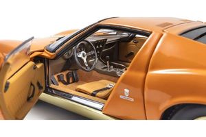 KYO08314PB 1/18 Scale Lamborghini Miura 400 Diecast Model (Orange)
