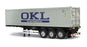 TAM56377 40-Foot Container 3-Axle Semi-Trailer, for Tamiya 1/14 R/C Tractor Truck