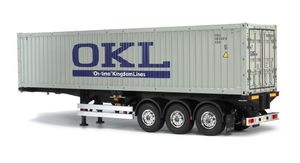 TAM56377 40-Foot Container 3-Axle Semi-Trailer, for Tamiya 1/14 R/C Tractor Truck