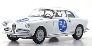 KYO08957C 1/18 Scale Alfa Romeo Giulietta SV Targa Florio #34 Model Diecast Car