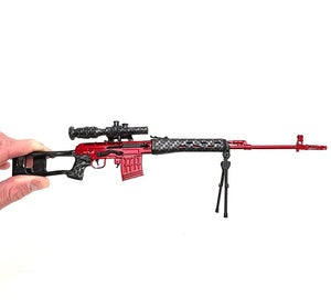 GOALTD-SVD GoatGuns "Red Team" SVD Sniper Rifle Metal Diecast Kit - Silver