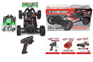 COR00287-G Syncro-4 1/8 4S Brushless Off Road Buggy, RTR, Green
