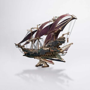 HOWS728 Future Sailing Ship - Purple