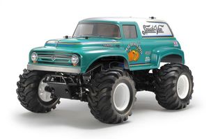 TAM47497 RC Squash Van, GF-02 Green/White Painted Body