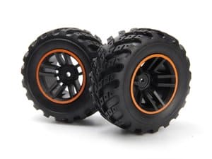 BZN540327 Spryte Wheels/Tires Assembled (Black/Orange)