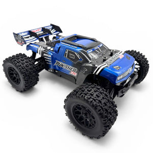 COR00231-B Punisher XD 4WD 2S Small Scale, RTR Monster Truck, Blue