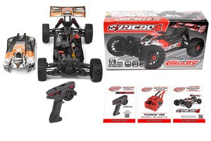 COR00287-O Syncro-4 1/8 4S Brushless Off Road Buggy, RTR, Orange