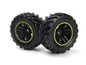 BZN540324 Spryte Wheels/Tires Assembled (Black/Green)