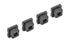 COR00180-735 Bushings Set - For 5mm Shock Tower - Through hole - 0 Deg - Composite - 4pcs