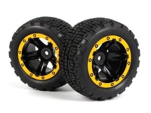 BZN540261 Slyder ST Wheels/Tires Assembled (Black/Yellow)